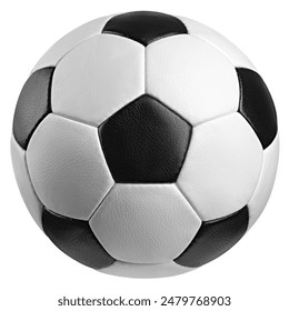 Soccer ball, Football, isolated on white background, clipping path, full depth of field