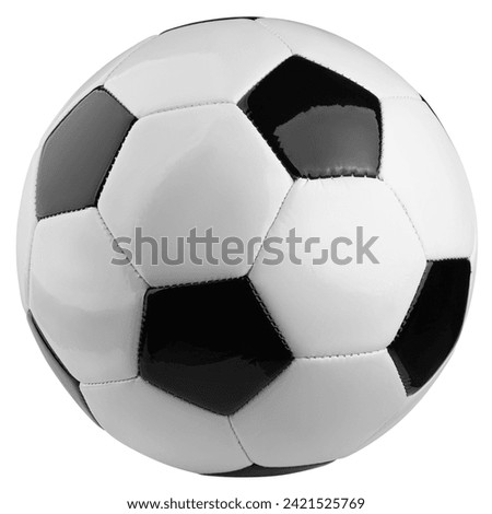 Soccer ball, Football, isolated on white background, clipping path, full depth of field