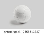 Soccer Ball Mockup On Solid Color Background