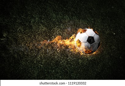 Soccer Ball On Fire