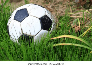 Soccer ball for practice Future players kick off from here - Powered by Shutterstock