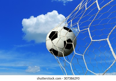 Soccer Ball Sky Background Color Vintage Stock Photo 308155487 ...