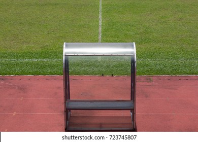 Soccer Bench With Empty Field