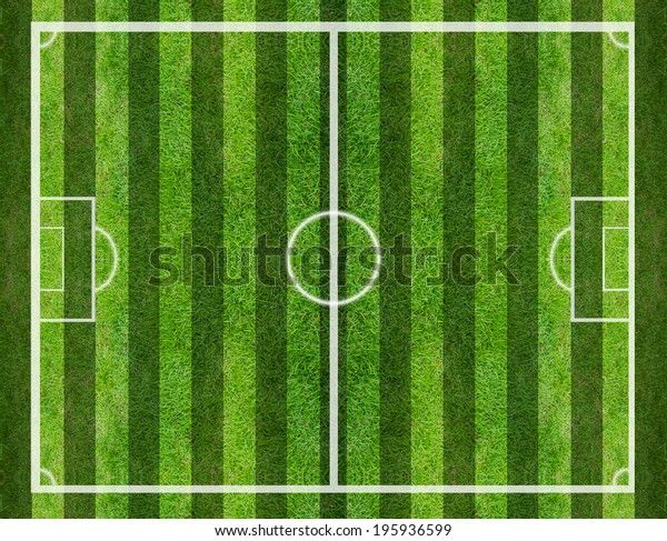 Soccer Field Green Grass Background Texture Stock Photo 195936599 ...