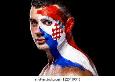 Fan Croatia Face Paint Images Stock Photos Vectors