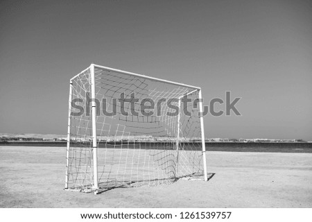 Similar – rear camera Soccer Goal