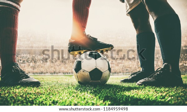 Soccer Football Match Kick Off Stock Photo 1184959498 Shutterstock soccer-football-match-kick-off-stock-photo-1184959498-shutterstock