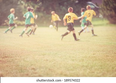 Soccer Game, Shallow Focus