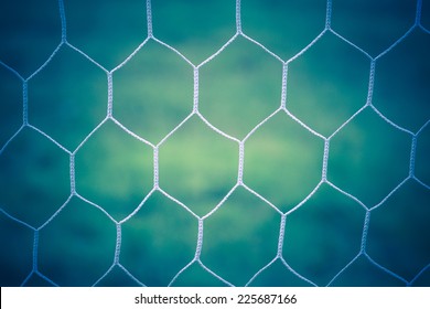 Soccer Goal Net Vintage Background