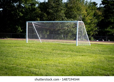 Soccer Goal On Empty Field 