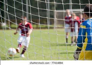 Soccer Goalie In Action