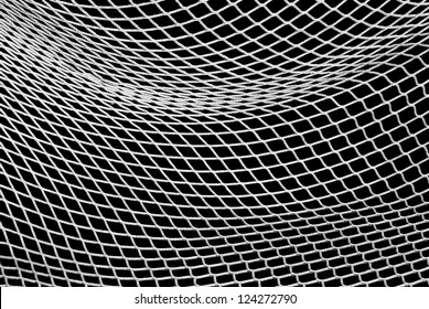 Soccer Net in Black and White as Design Element
