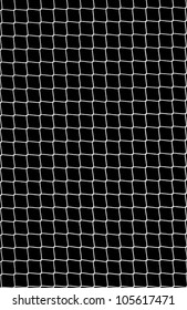 Soccer Net On Black As Design Element