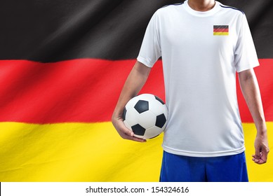 Soccer Player Germany Flag Stock Photo 154324616 