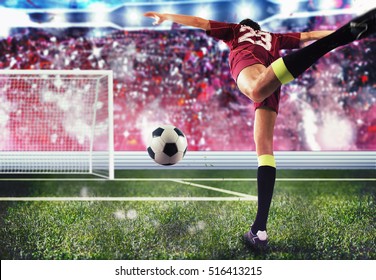 Soccer player goal