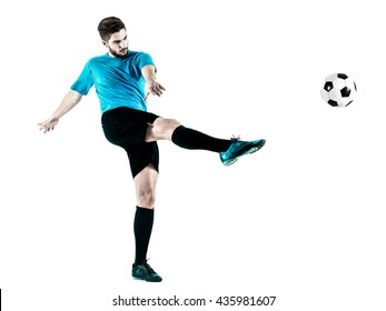 Soccer Player Man Isolated Stock Photo (Edit Now) 486164383