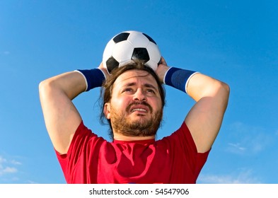 soccer player taking throw-in