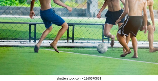 playing soccer without cleats