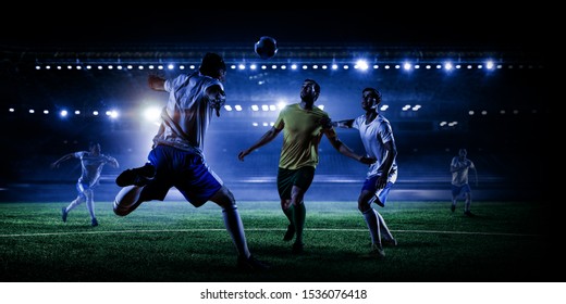 Soccer Players On Stadium Action Stock Photo 1536076418 | Shutterstock