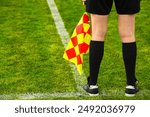 Soccer referee. Assistant football referee and Referee