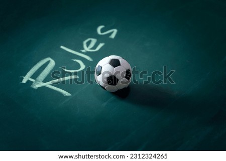 soccer sport learning , knowledge of football rules
