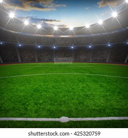 Soccer Stadium Bright Lights Stock Photo 425320759 | Shutterstock