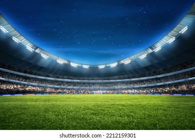 Soccer stadium field, soccer background - Shutterstock ID 2212159301