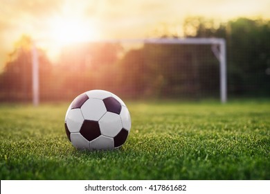 Soccer sunset / Football in the sunset