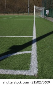 Soccer Training Ground On A Sunny Day.