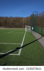 Soccer Training Ground On A Sunny Day.