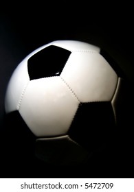 soccerball with a dark background
