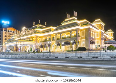 SOCHI, RUSSIA - DECEMBER 5,2019: Sochi Casino In Gorky Gorod, Sochi, Krasnaya Polyana