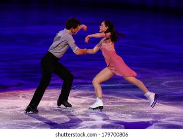 Sochi, RUSSIA - February 22, 2014: Tessa VIRTUE And Scott MOIR At Figure Skating Exhibition Gala At Sochi 2014 XXII Olympic Winter Games