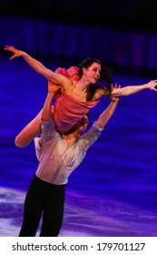 Sochi, RUSSIA - February 22, 2014: Tessa VIRTUE And Scott MOIR At Figure Skating Exhibition Gala At Sochi 2014 XXII Olympic Winter Games