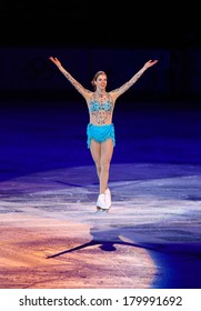 Sochi, RUSSIA - February 22, 2014: Carolina KOSTNER At Figure Skating Exhibition Gala At Sochi 2014 XXII Olympic Winter Games