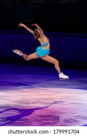 Sochi, RUSSIA - February 22, 2014: Carolina KOSTNER At Figure Skating Exhibition Gala At Sochi 2014 XXII Olympic Winter Games