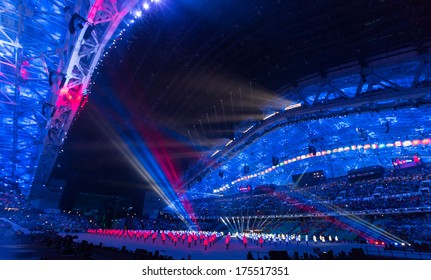 Sochi, RUSSIA  February 7, 2014: Opening Ceremony Of Sochi 2014 XXII Olympic Winter Games