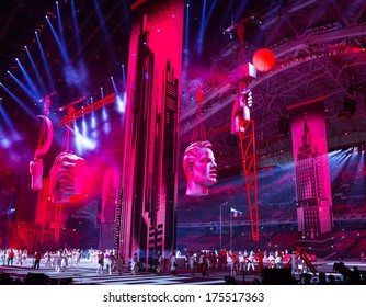 Sochi, RUSSIA  February 7, 2014: Opening Ceremony Of Sochi 2014 XXII Olympic Winter Games