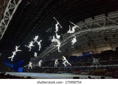 Sochi, RUSSIA - February 7, 2014: Opening Ceremony Of Sochi 2014 XXII Olympic Winter Games