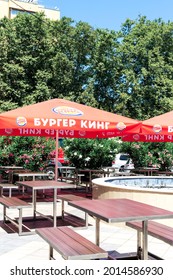 Sochi, Russia, July 16, 2021: Summer Street Fast Food Cafe 