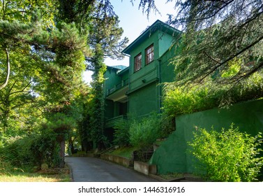 Sochi, Russia, June 2019.  Villa Of Joseph Stalin (Dacha Stalina) In Macesta, View From The Road.