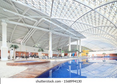 Sochi, Russia - October 1 2014 Modern Indoor Waterpark.