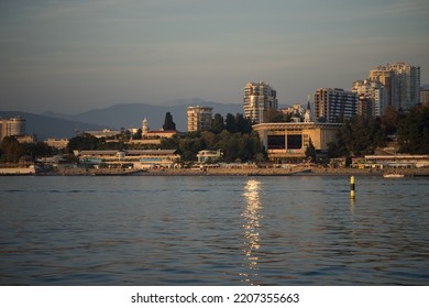 Sochi, Russia - October 8, 2010: Seascape With City View