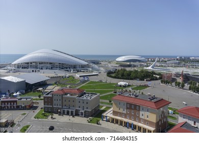 Sochi, Russia - September 11, 2017: Football Stadium Fisht And Bolshoy Ice Dome