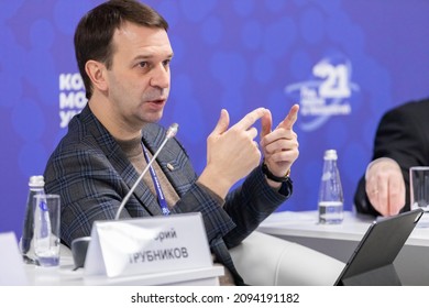 Sochi-Russia - 08.12.2021:  Grigory Trubnikov, First Deputy Minister, Ministry Of Science And Higher Education. Congress Of Young Scientists.