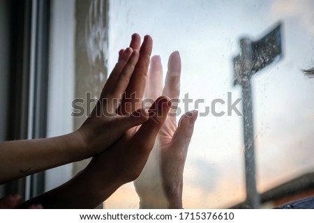 Similar – Image, Stock Photo adieu Human being