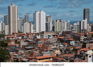 Social Inequality - Favela And Buildings