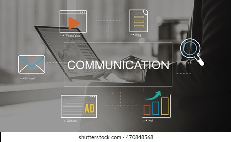 Social Media Advertisement Connection Concept - Shutterstock ID 470848568
