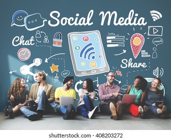 Social Media Connection Global Communication Concept