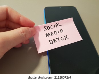 Social Media Detox Concept With A Blackout Screen